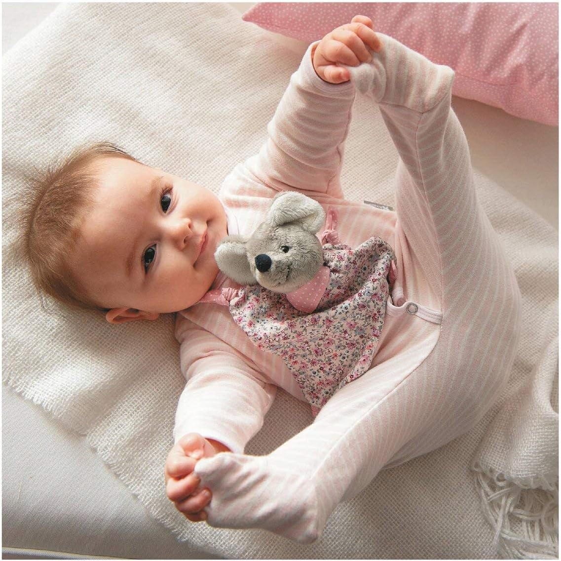 Thumbnail 2 de Sterntaler Doudou Souris Mabel – Doudou souris pour bébé dès 1 mois (S, 22 cm, gris/multicolore)