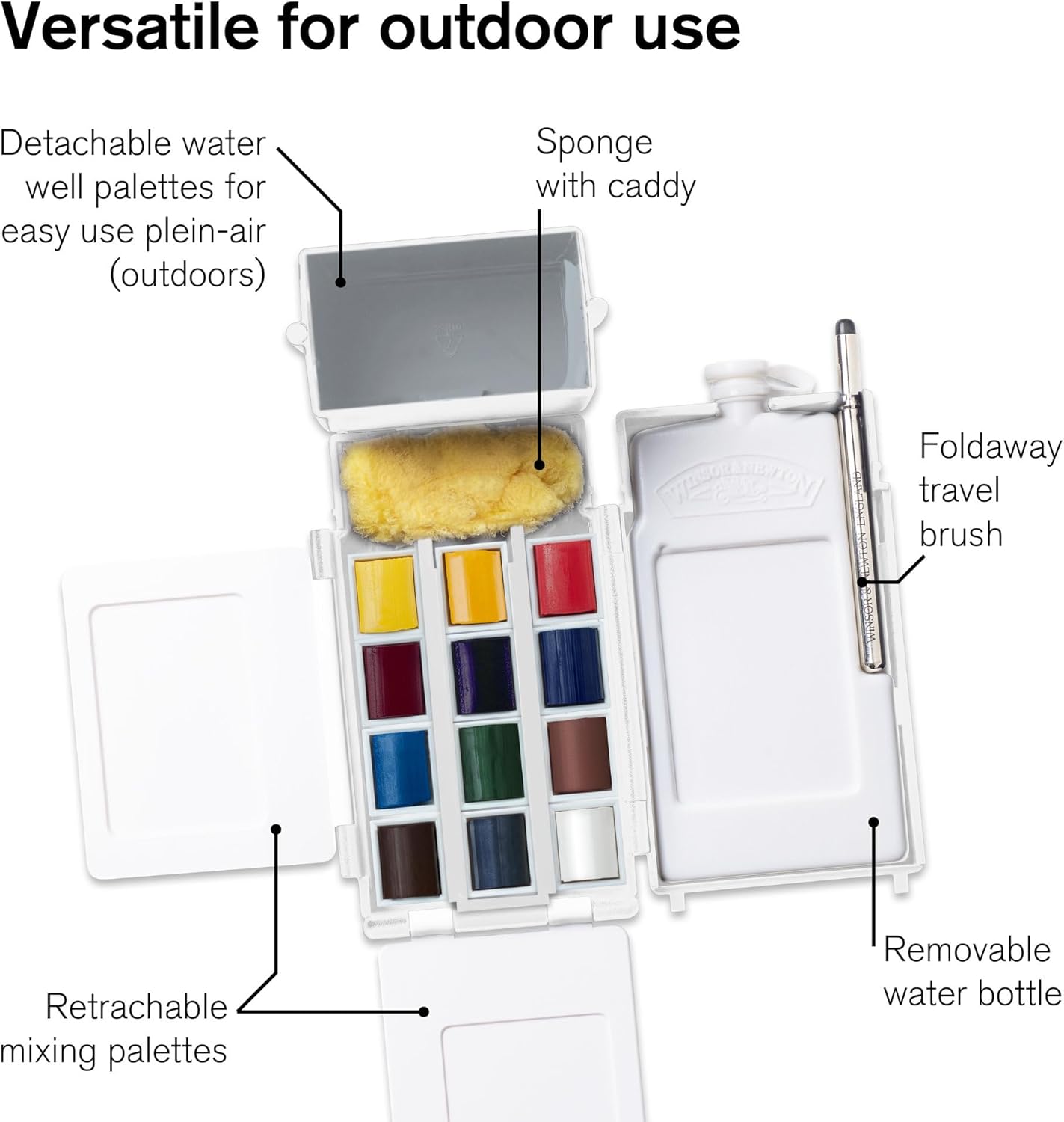 Thumbnail 4 de Winsor & Newton Cotman Field Box Aquarellfarben-Set (0390639) – 12 Farben für unterwegs