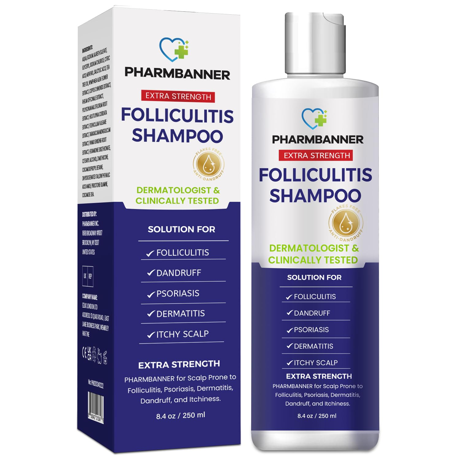 Detalle de PHARMBANNER Anti-Fungal Shampoo for Scalp Psoriasis ⚙