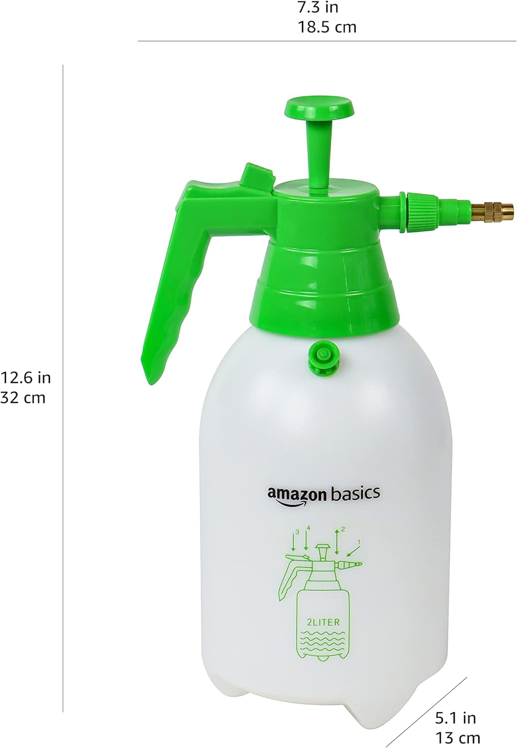 Thumbnail 6 de Amazon Basics Pulverizador a presión 2 L gatillo bloqueo