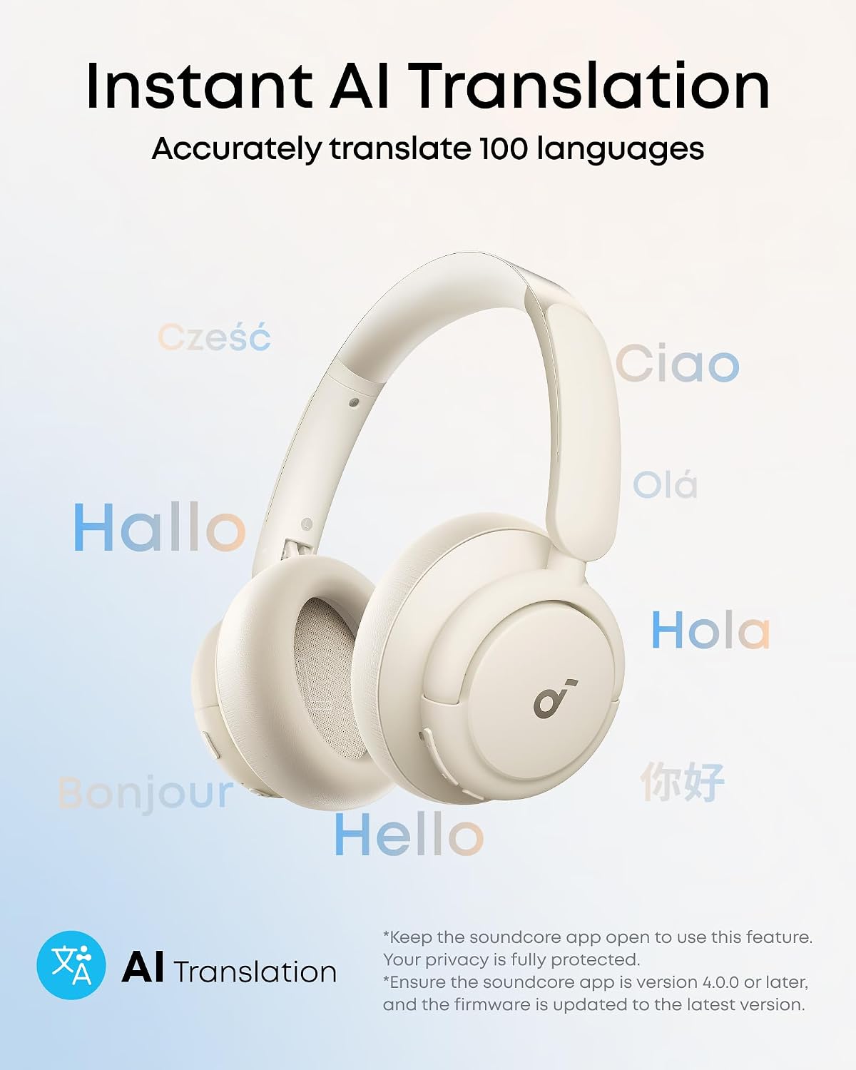Detalle de Soundcore Q30 noise cancelling headphones