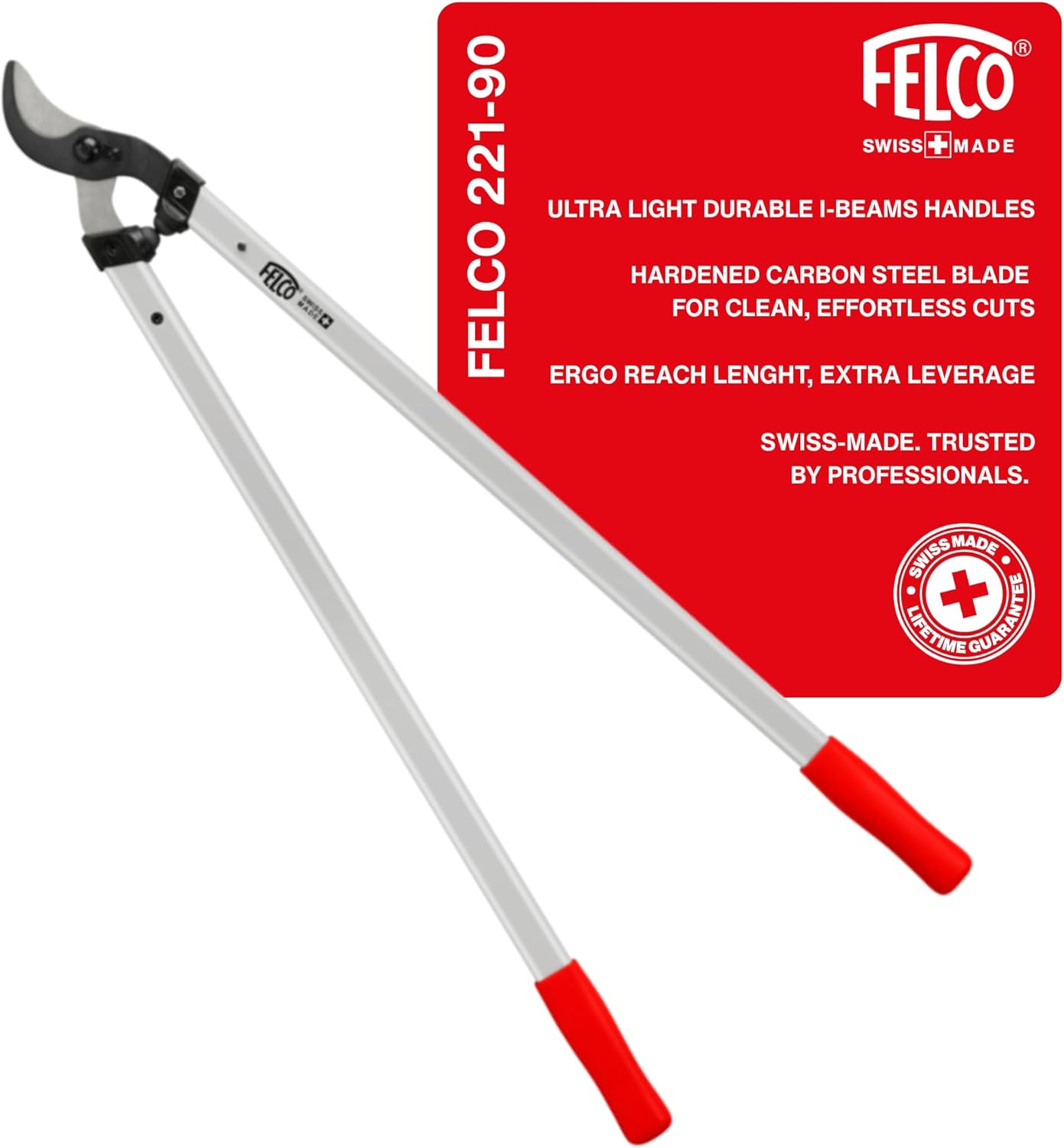 Detalle de FELCO F221-90 sekator dwuręczny do gałęzi, cięcie do 45 mm