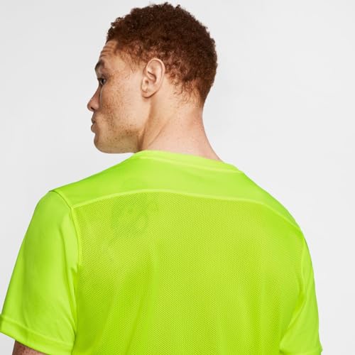 Detalle de Nike M NK Dry Park VII Jsy SS camiseta de fútbol de manga corta para hombre, amarillo Volt/Black