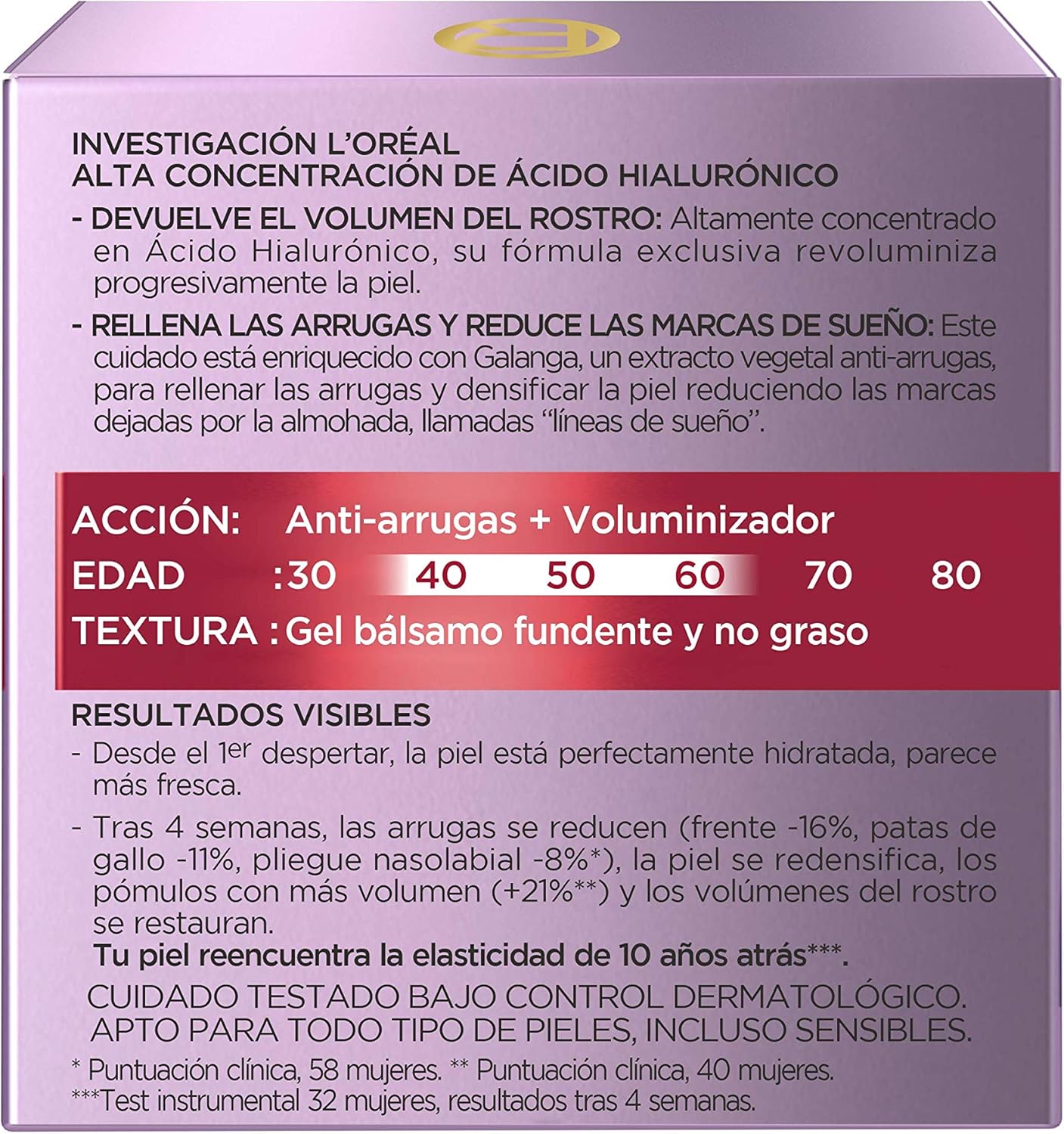 Thumbnail 3 de L'Oréal Paris Revitalift Filler Crema Noche 50 ml