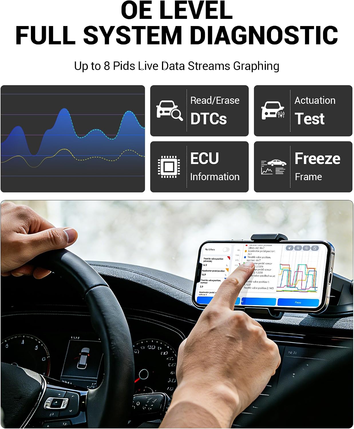 Thumbnail 4 de XTOOL Anyscan A30M OBD2 Scanner Kit: Wireless Bidirectional Diagnostics with Lifetime Updates