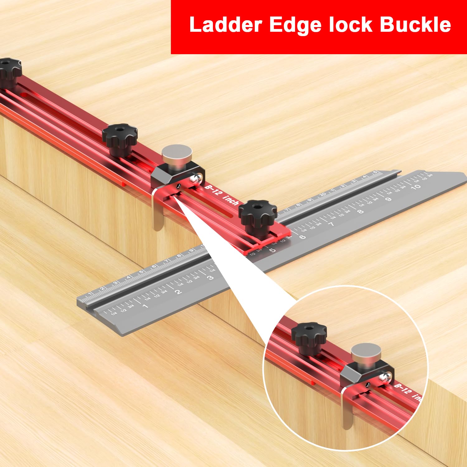 Detalle de Puriwood Stair Tread Template Tool Aluminum Alloy