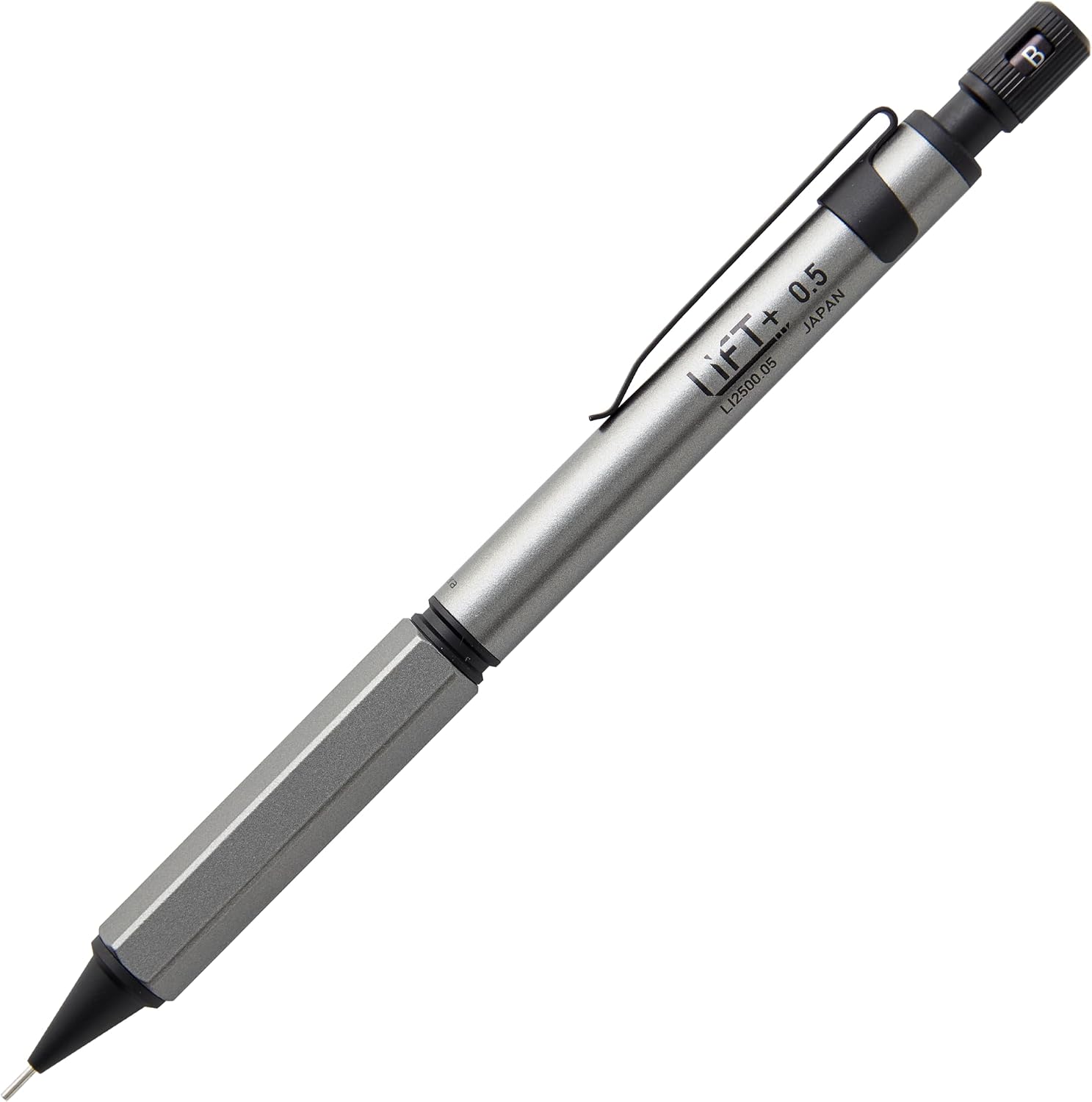 Detalle 2 de LIFT+ LI2500.05-BK シャープペンシル 0.5mm ブラック、真鍮製前軸・4mmガイドパイプ