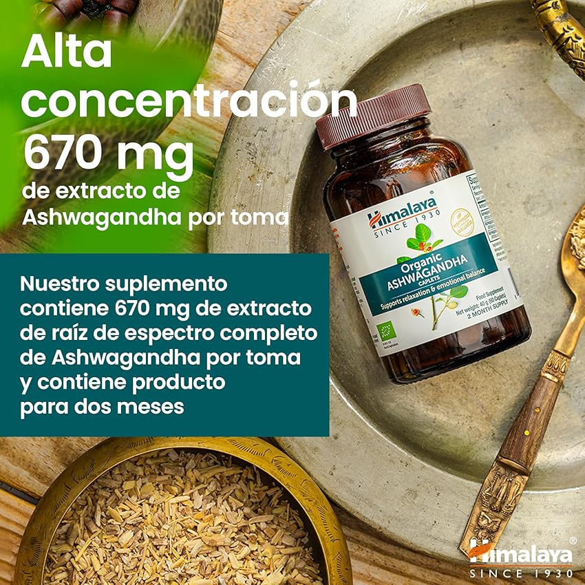 Thumbnail 5 de Himalaya Ashwagandha Orgánica 🌿 Suplemento para Estrés y Energía