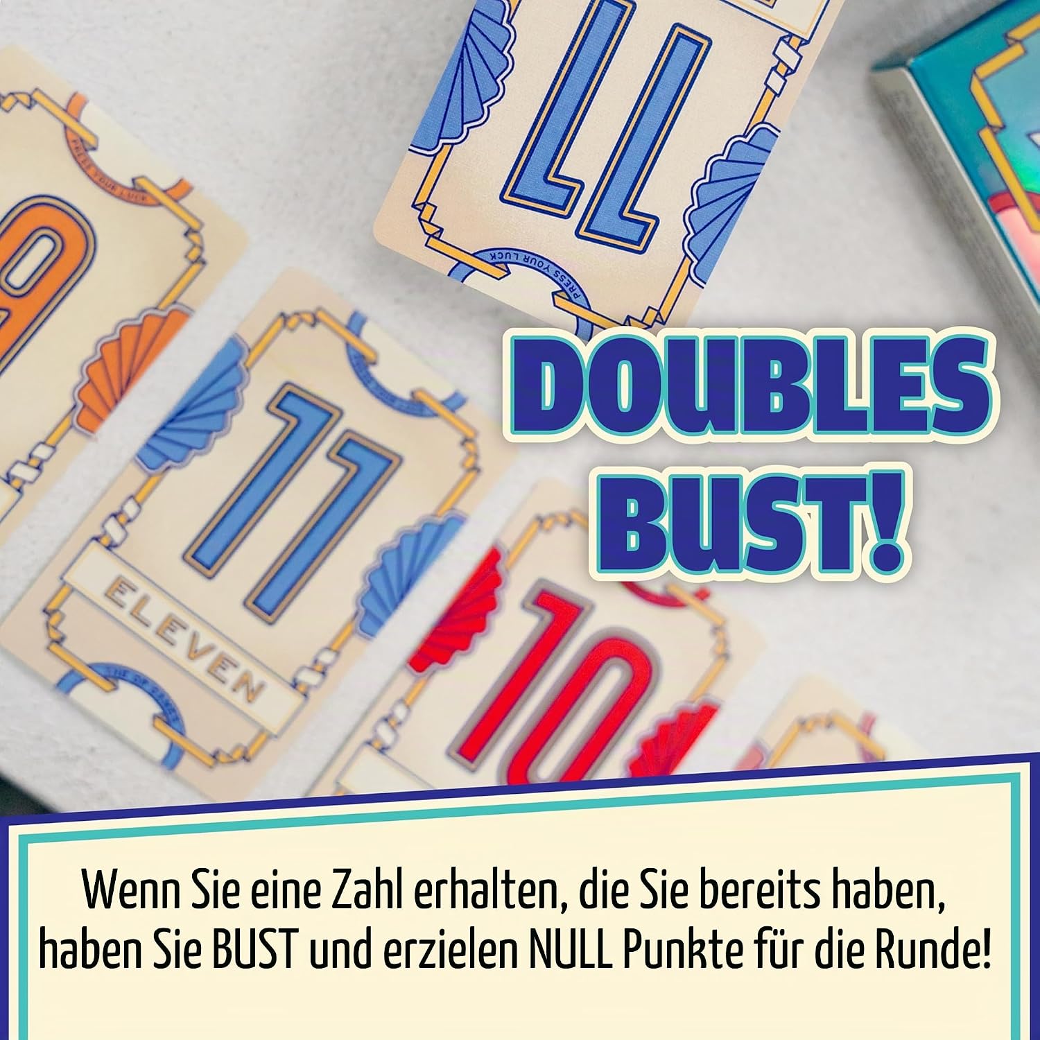 Detalle de Flip 7™ Kartenspiel – Kompaktes Family-Spiel von USAopoly