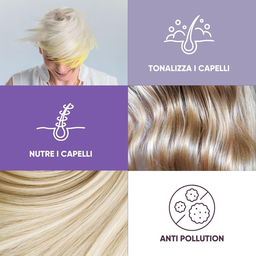 Thumbnail 2 de Shampoo Antigiallo BIO RedMoringa 250ml – Tonalizzante bio per capelli biondi, decolorati e bianchi