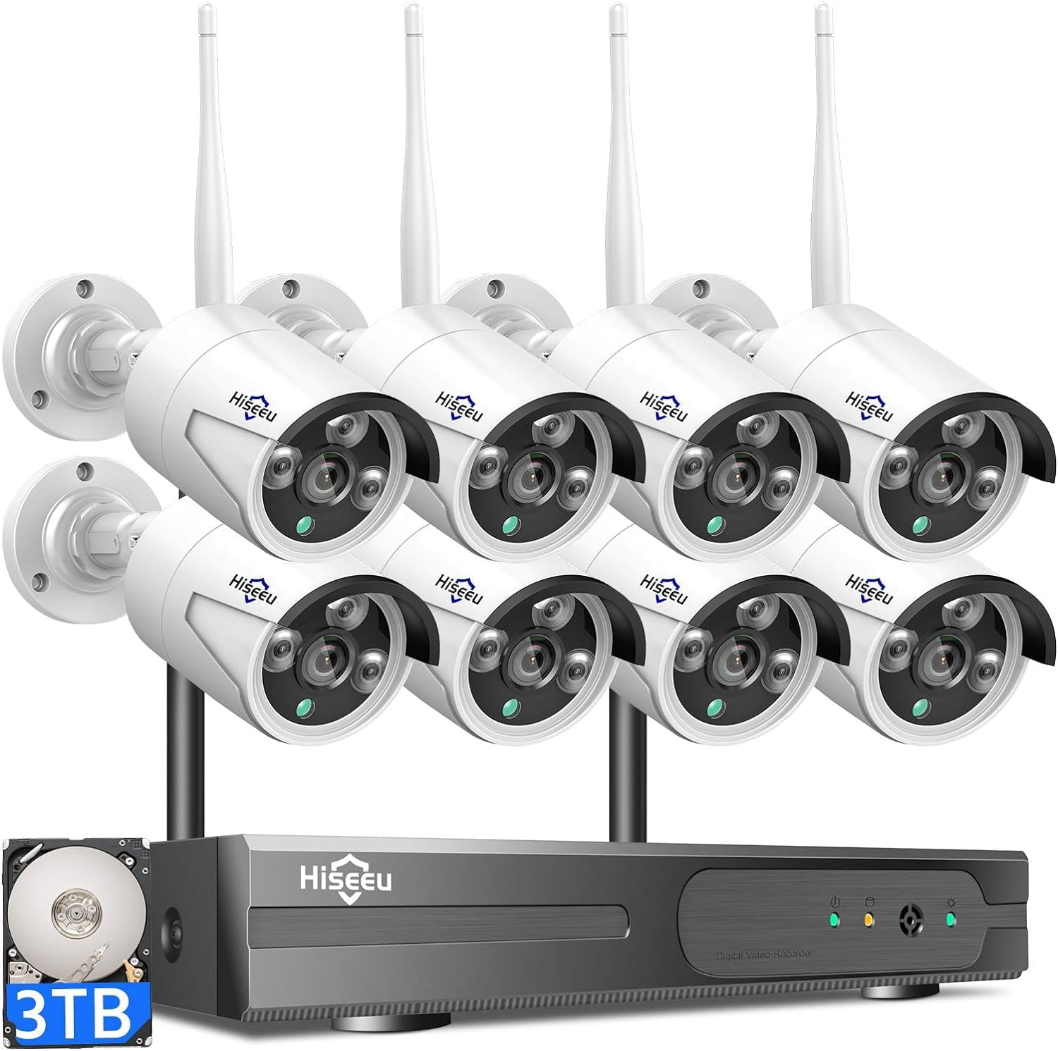 Detalle de Hiseeu Wireless Pro 3TB Security Camera