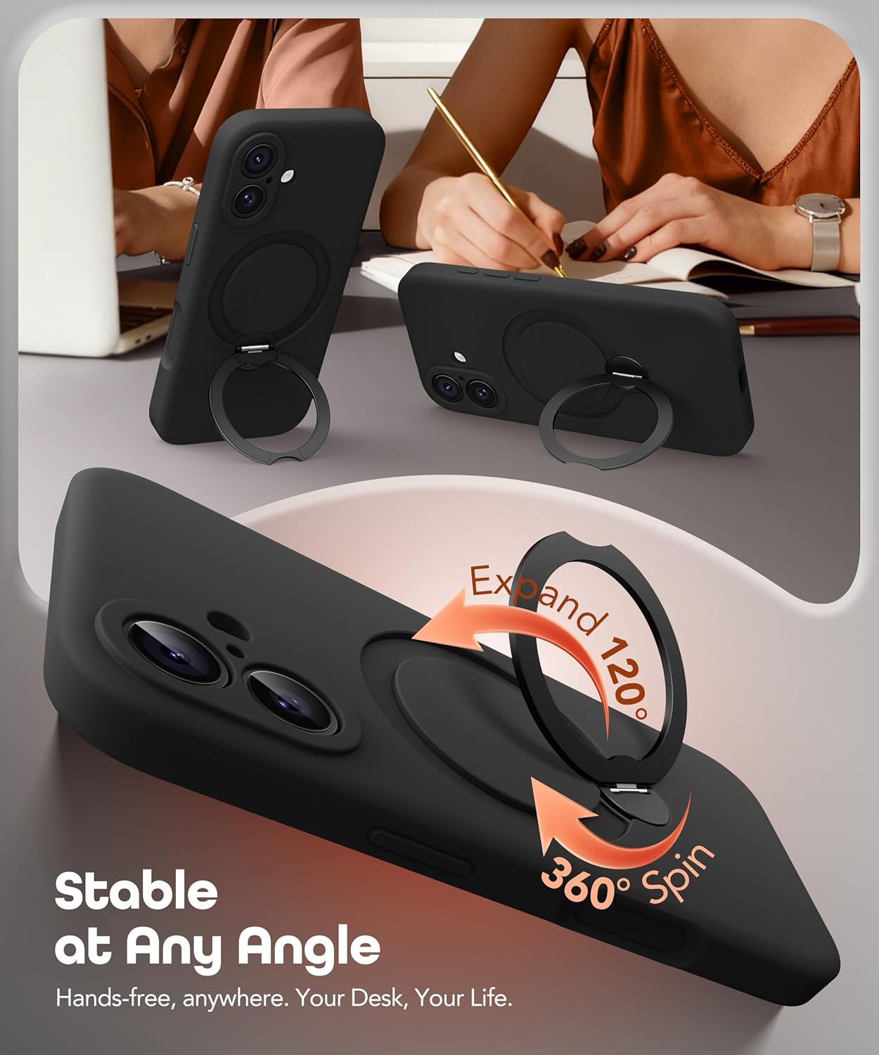 Thumbnail 3 de GolbinBox for iPhone 17 Case with 360° Spin Magnetic Stand