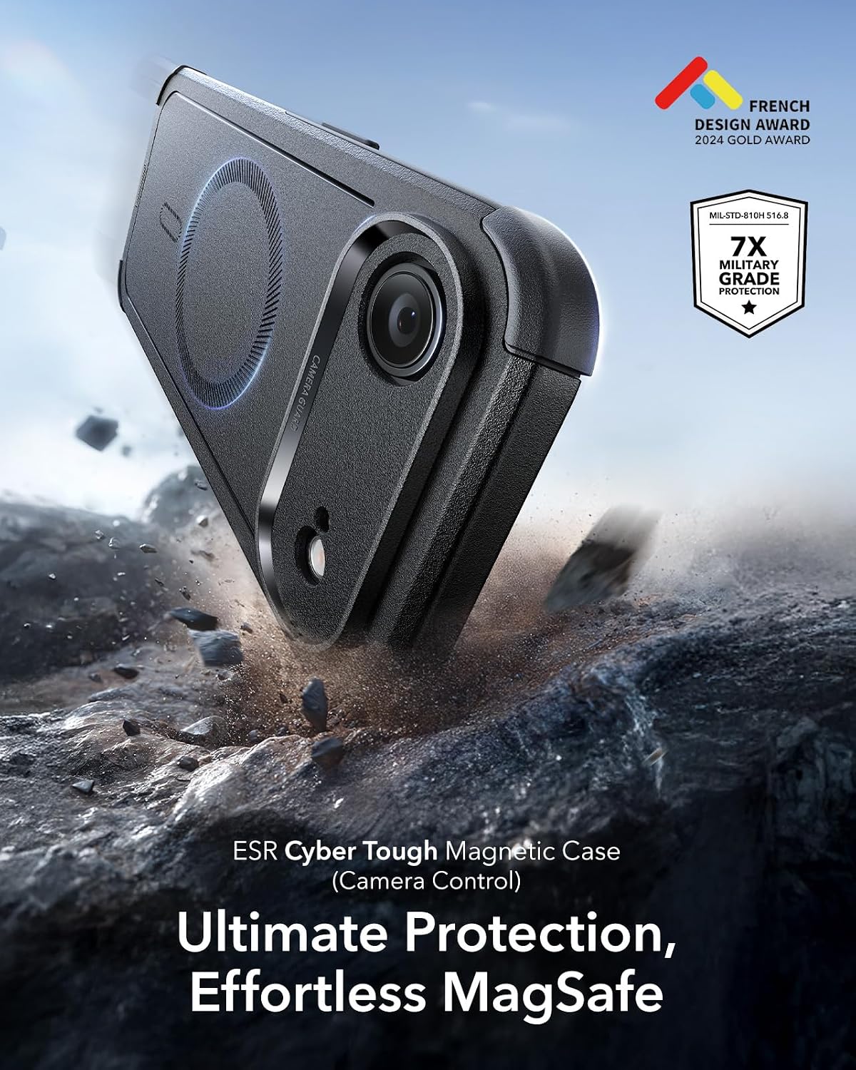Detalle de ESR iPhone 17 Air Case 7X drop protection