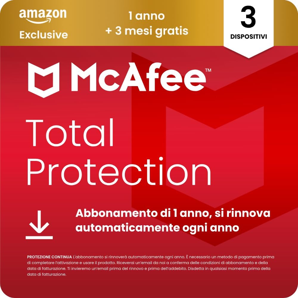 Thumbnail 6 de McAfee Total Protection - 10 Dispositivi 2026: antivirus, VPN, protezione identità e gestione password (1 anno)