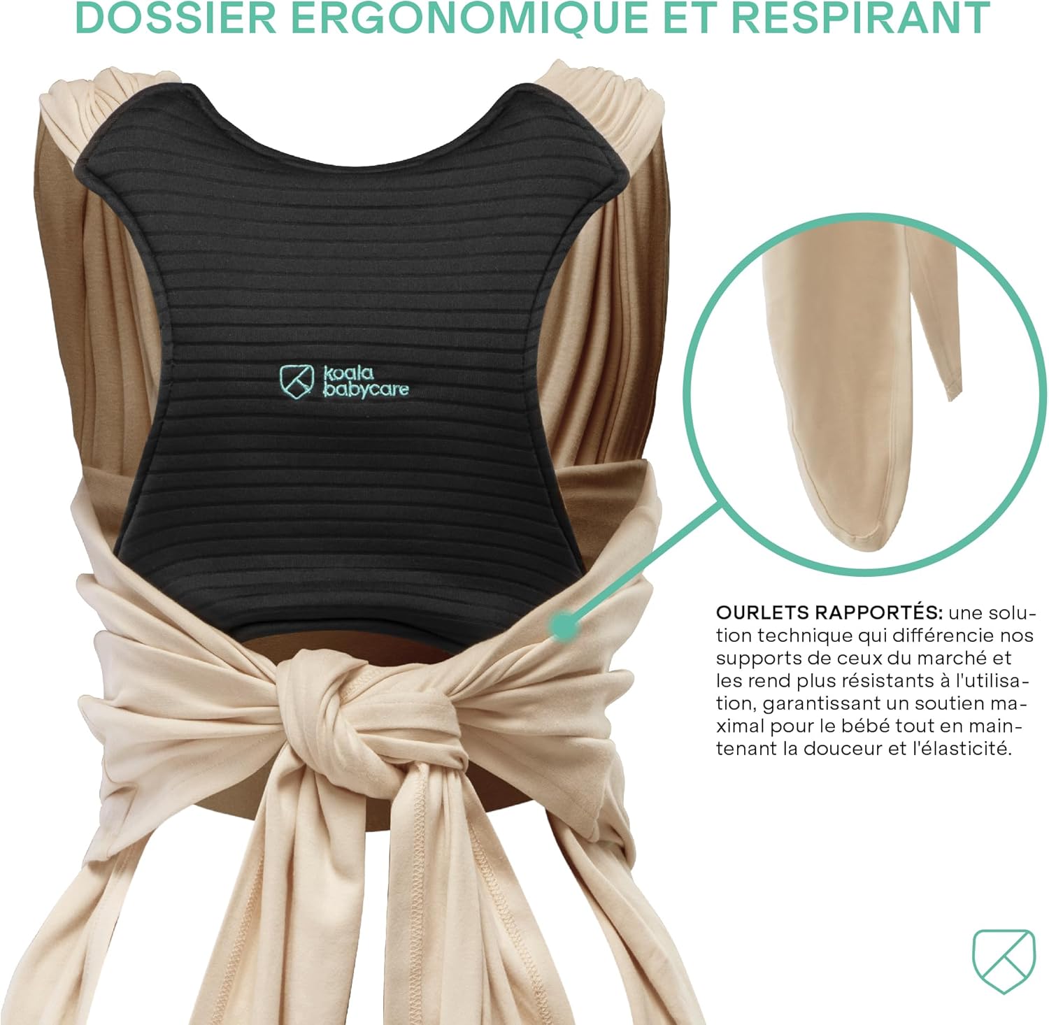 Thumbnail 3 de Koala Babycare Cuddle Band 2.0 écharpe de portage bébé élastique (jusqu’à 15 kg), ajustable et unisexe