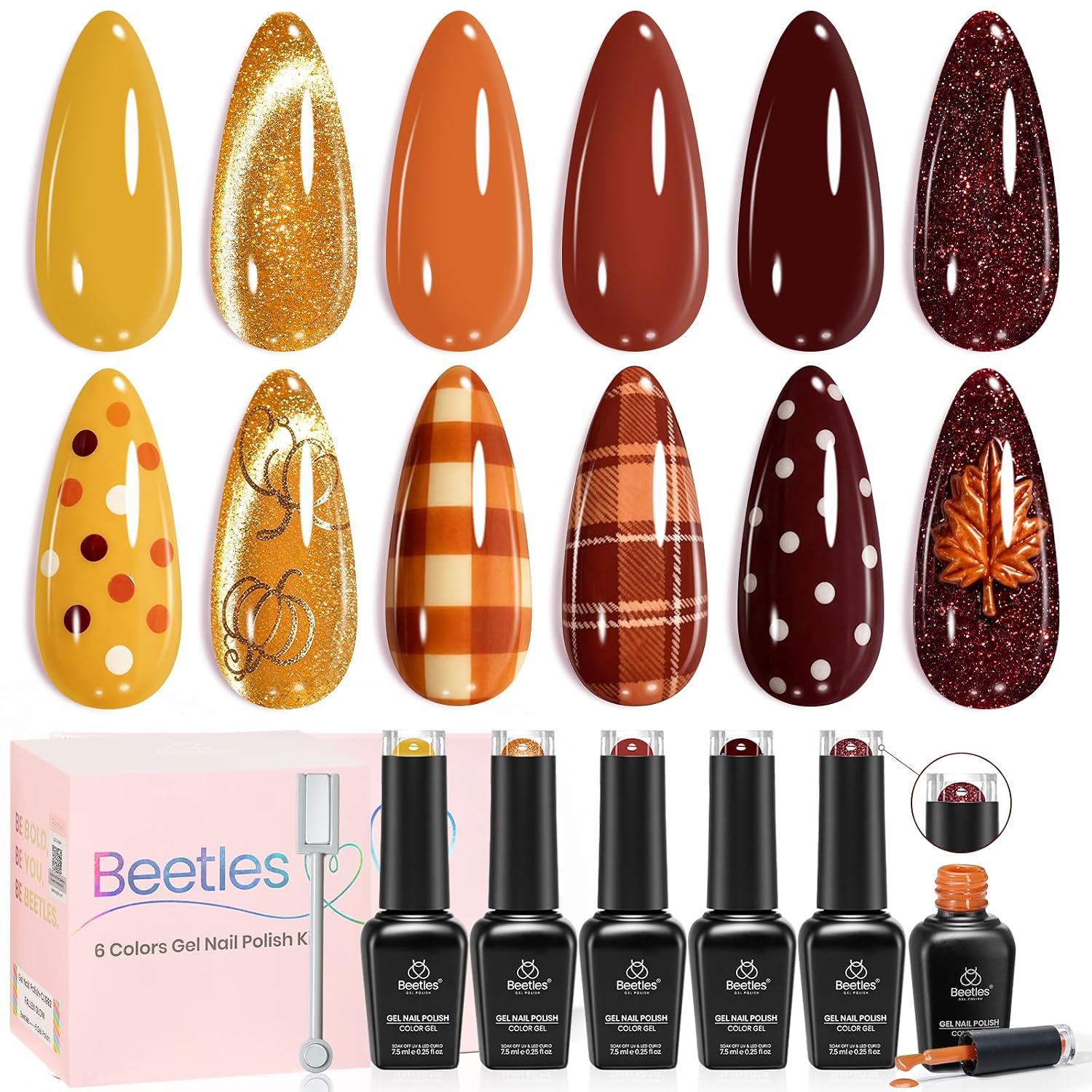 Detalle de Beetles Gel Polish Set, 6 Colors