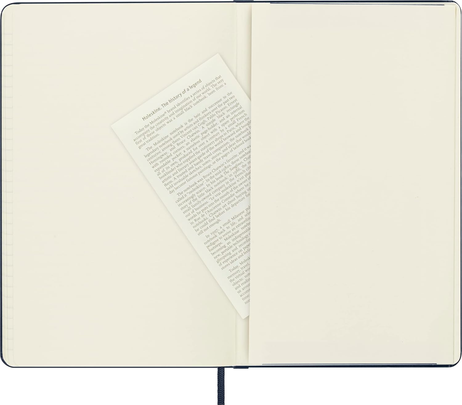 Thumbnail 4 de Moleskine Classic Notebook – Large Sapphire Blue, Ruled, Hard Cover