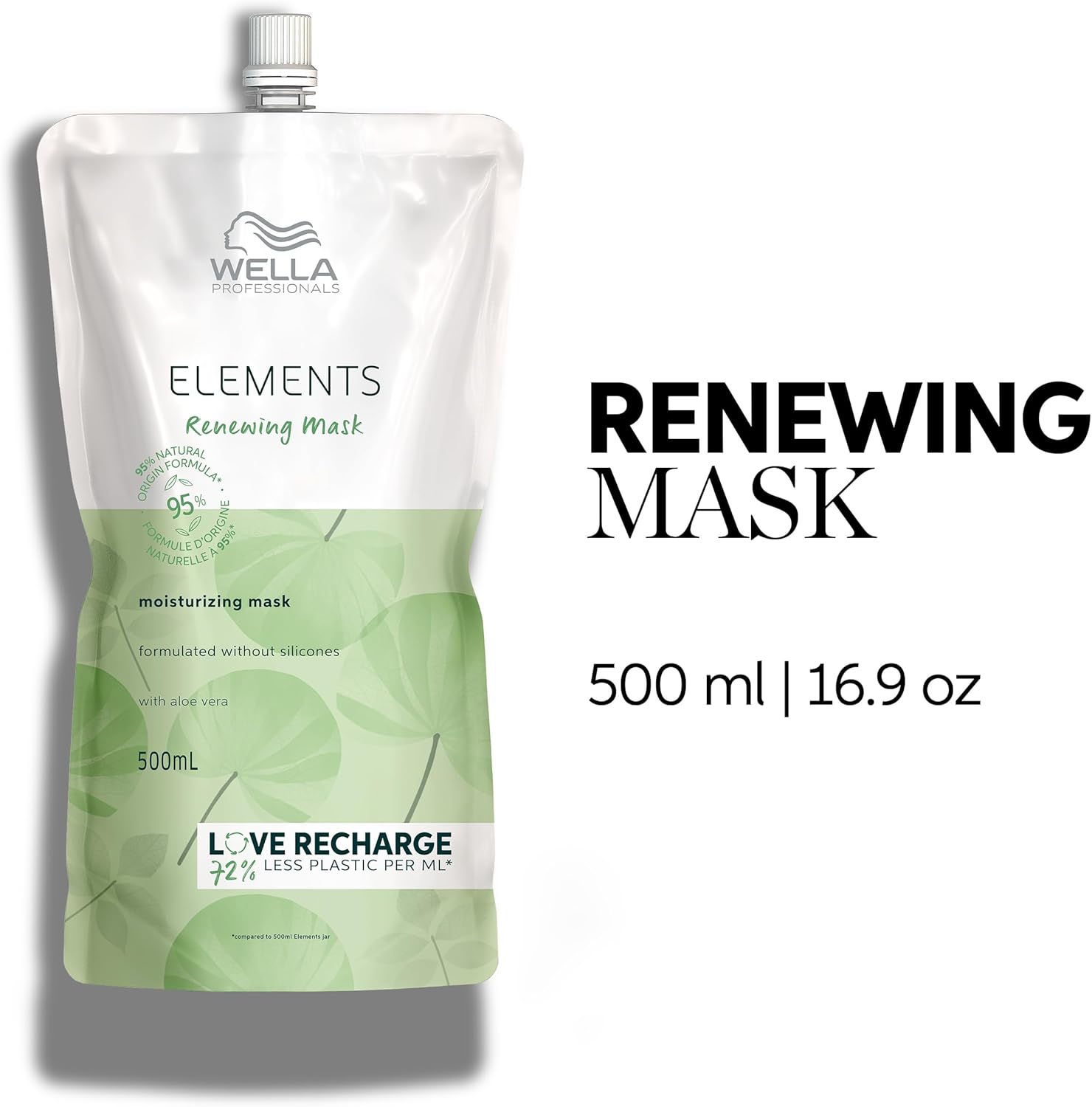 Thumbnail 1 de Wella Professionals ELEMENTS Renewing Masque Sans Silicone 500 ml : hydratation, brillance et moins de frisottis