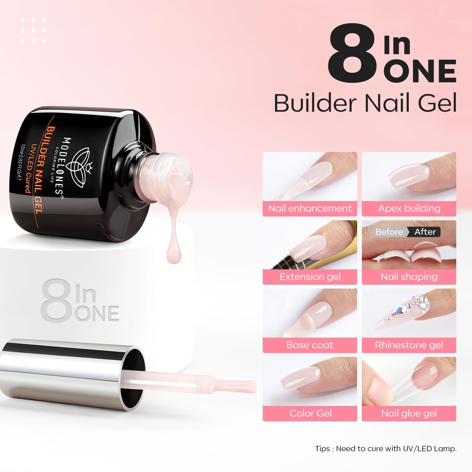 Detalle 2 de modelones Gel Construction 20 ml 💅