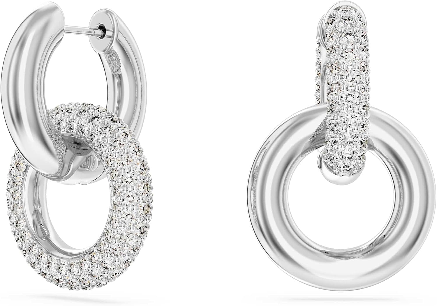 Detalle de Swarovski Dextera Kreolen Asymmetrisch Weiß