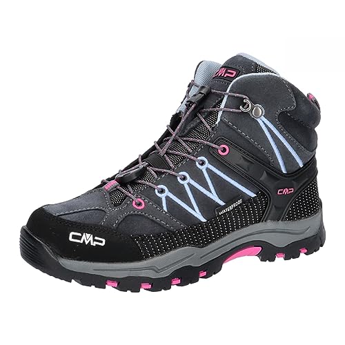 Detalle de CMP Kids Rigel Mid Trekking Shoes Wp: Scarpe da trekking impermeabili per bambini e ragazzi, Titanio Skyway 66UM, 28 EU