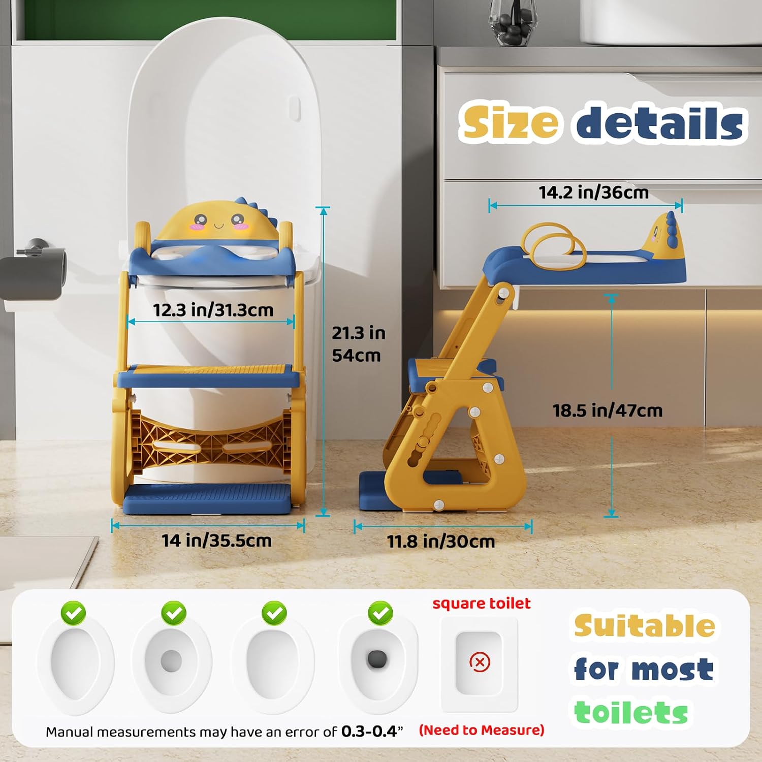Thumbnail 6 de Potty Training Toilet Seat 2-in-1 Step Stool