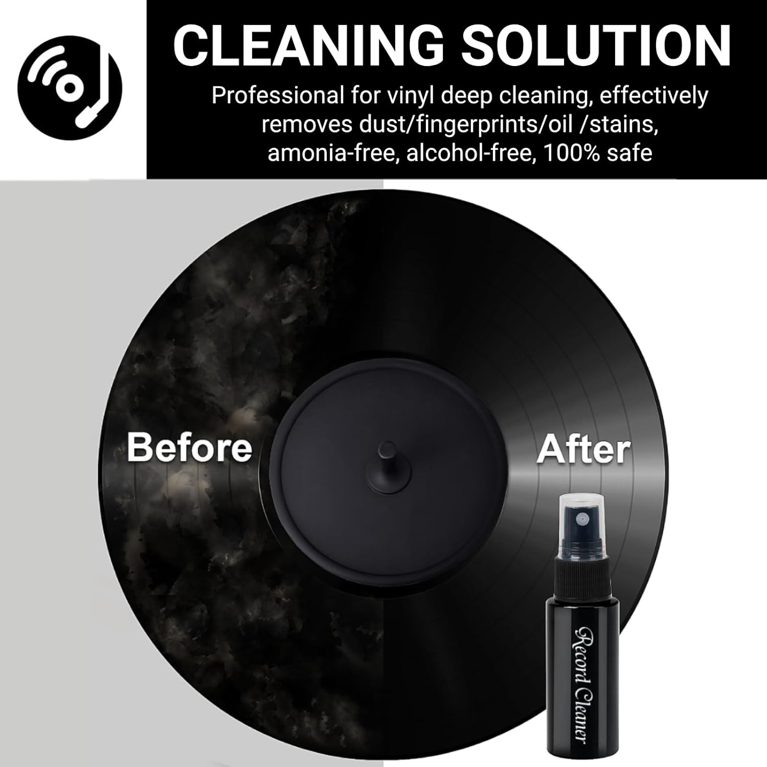 Thumbnail 2 de Vinyl Record Cleaning Kit 4‑in‑1 for LPs 📀