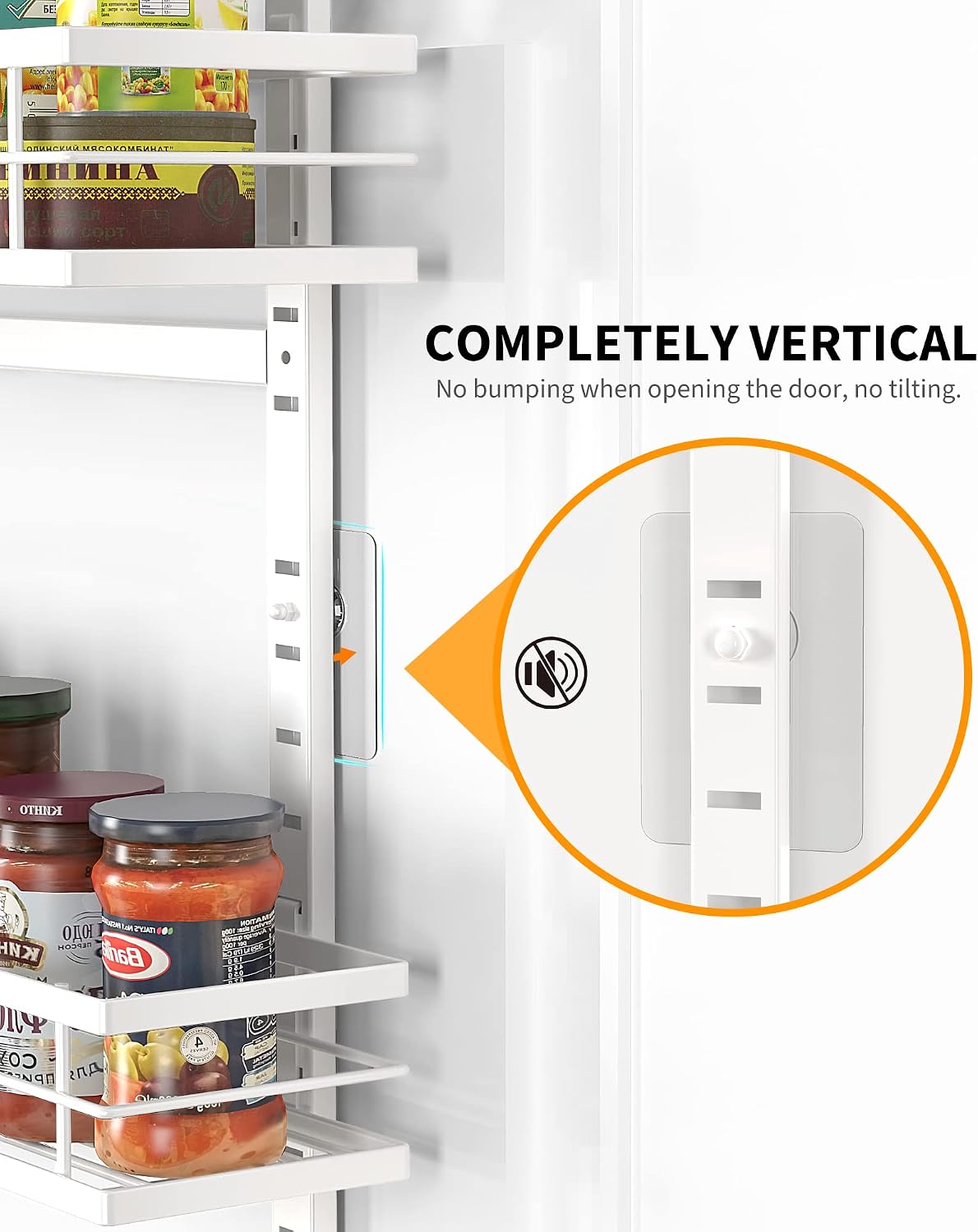 Thumbnail 5 de Moforoco Spice rack over the door 9-Tier White Metal Pantry Organizer