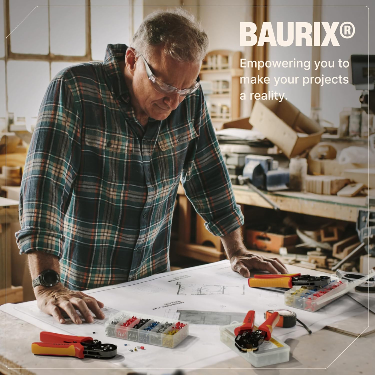 Thumbnail 6 de BAURIX Wire Crimping Tool Kit [AWG 22-10] with Ergonomic Handle