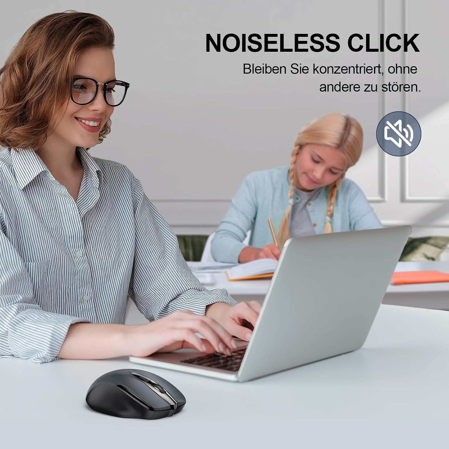 Detalle 2 de TECKNET Bluetooth Maus 4800 DPI Kabellos