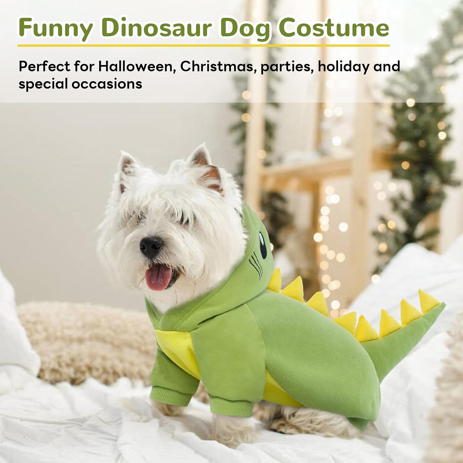 Detalle de Lelepet dinosaur dog costume hoodie for winter