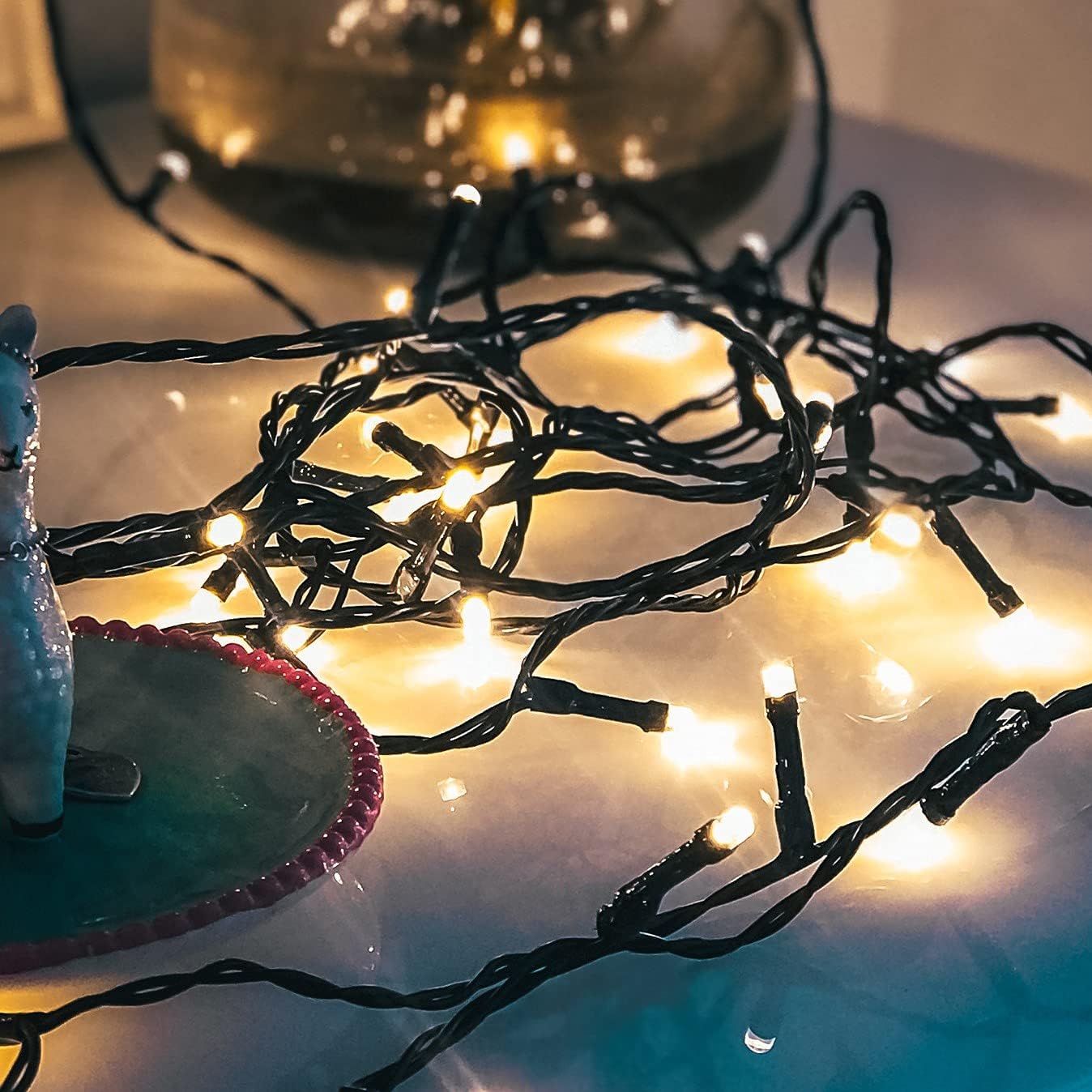 Thumbnail 3 de hellum Lichterkette außen 40 LED warmweiß klassisch mit Timer (3,9 m beleuchtete Länge)