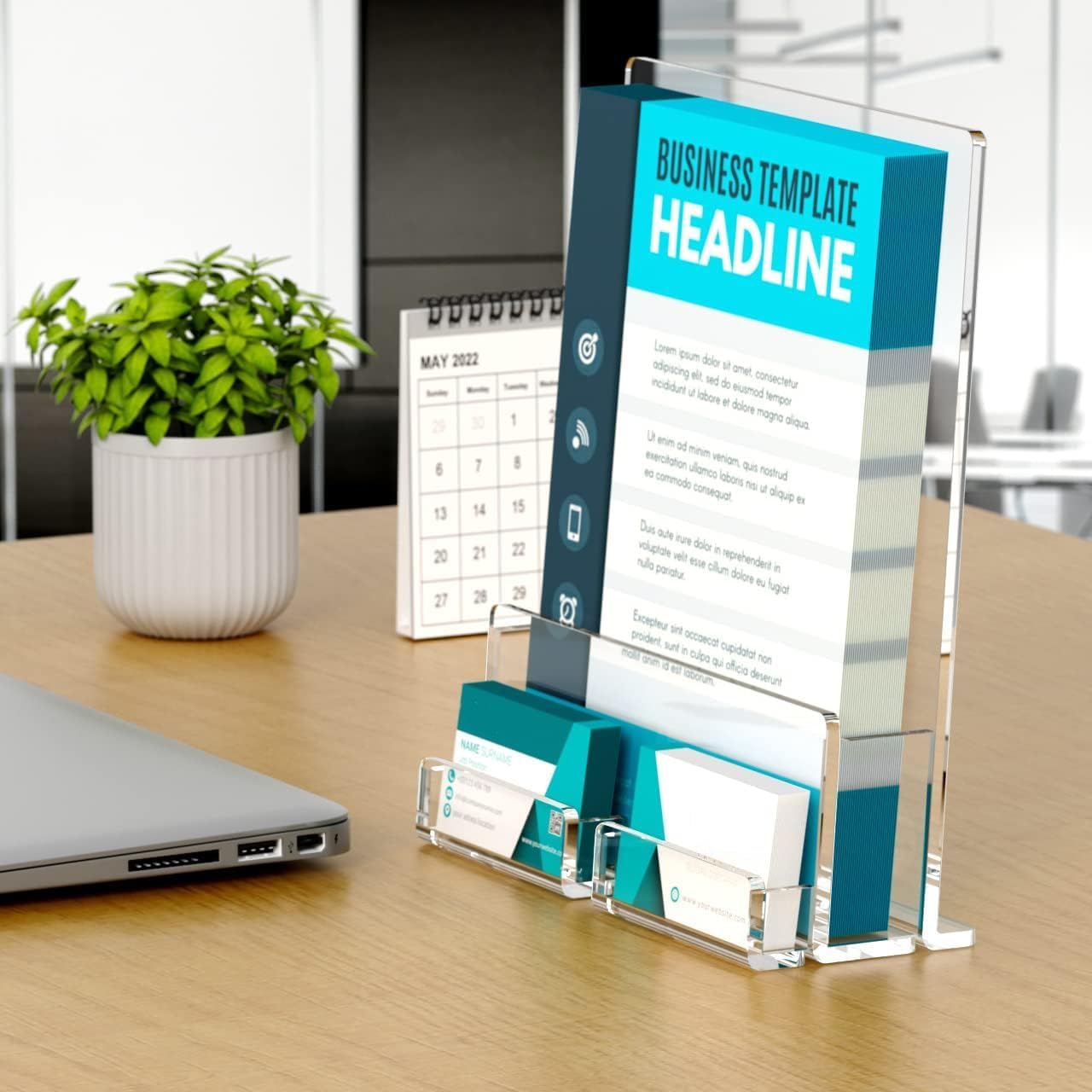 Thumbnail 5 de A5 acrylic leaflet holder 2 pack
