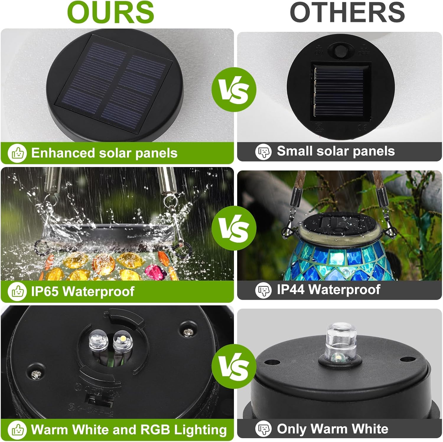 Thumbnail 3 de Solar lantern top replacement 2 pack