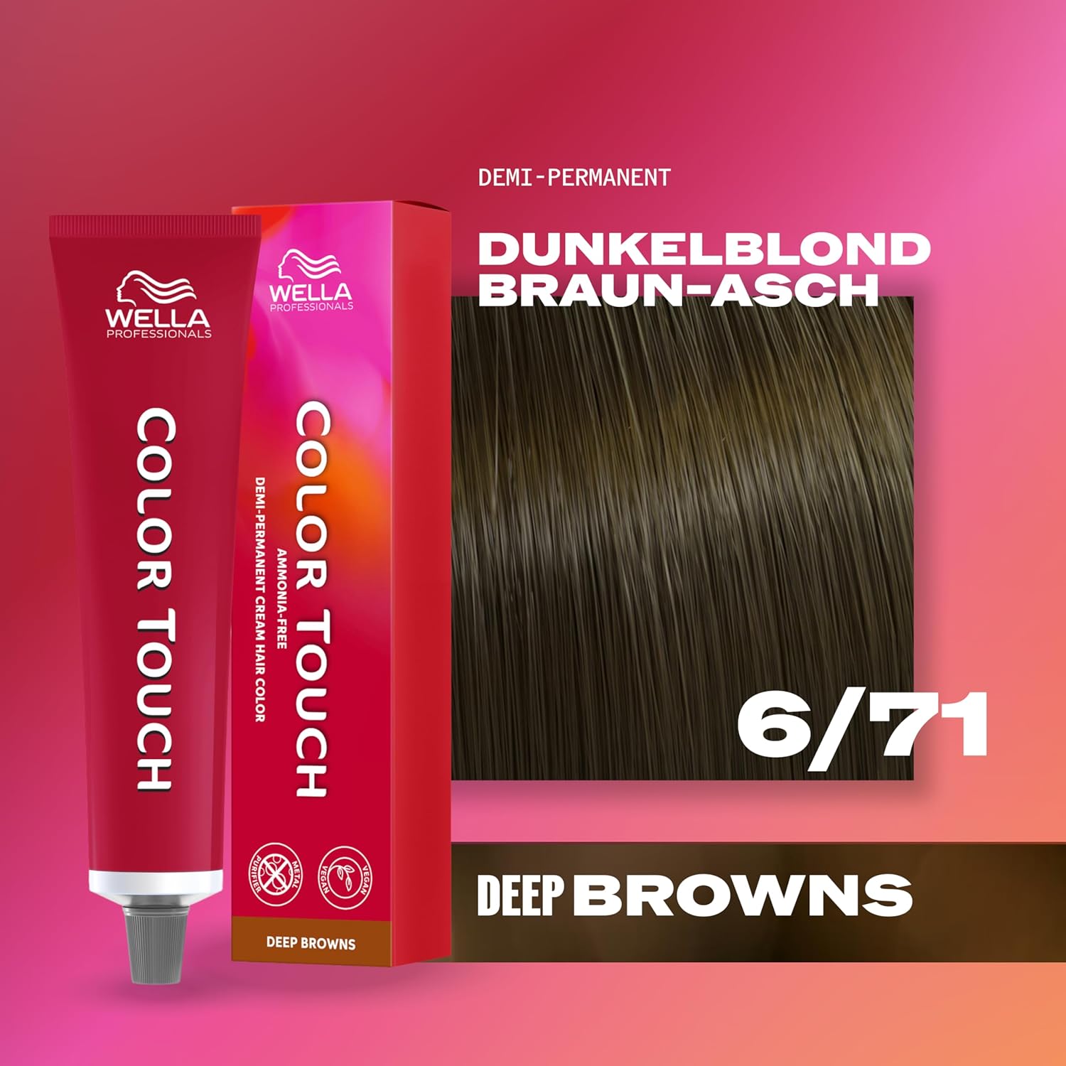Thumbnail 1 de Wella Professionals Color Touch Deep Browns – ammoniakfreie vegane Intensivtönung mit Metal Purifier