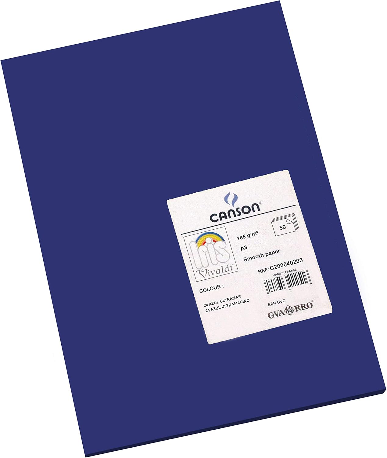 Thumbnail 3 de Canson Iris Vivaldi – 50 feuilles de papier couleur A3 185 g/m², crème