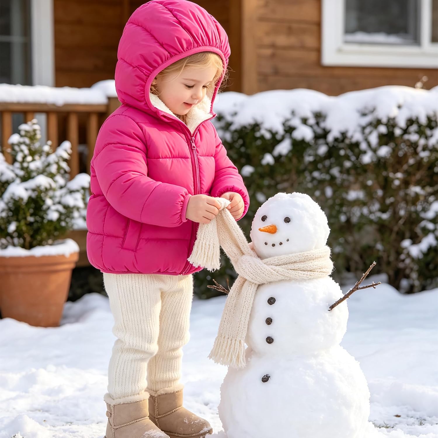 Detalle 2 de BFUSTYLE Toddler Fleece Winter Jacket for Baby Girls and Boys