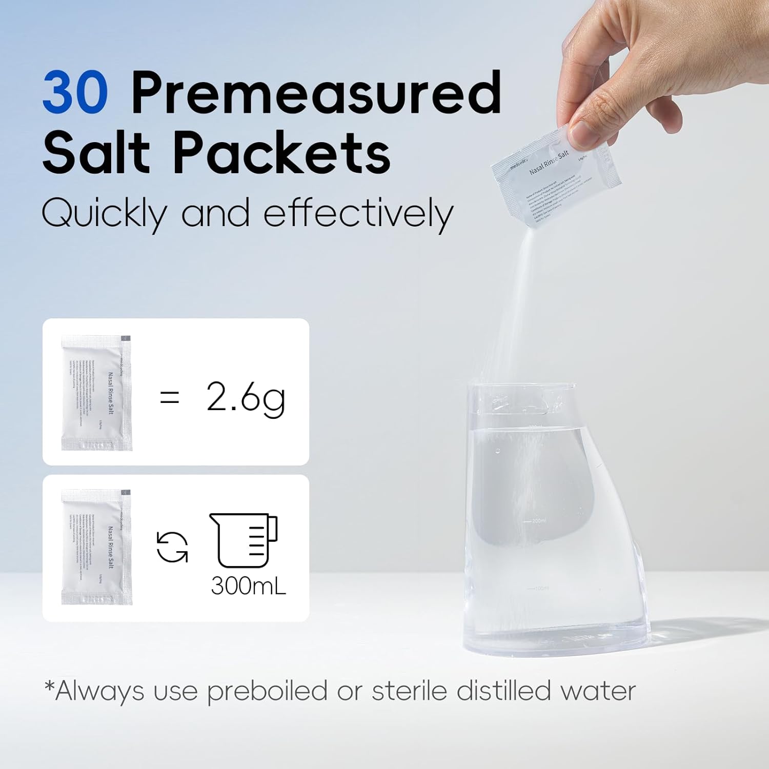 Thumbnail 5 de medcodes Neti Pot Sinus Rinsing 30 Salt Pods