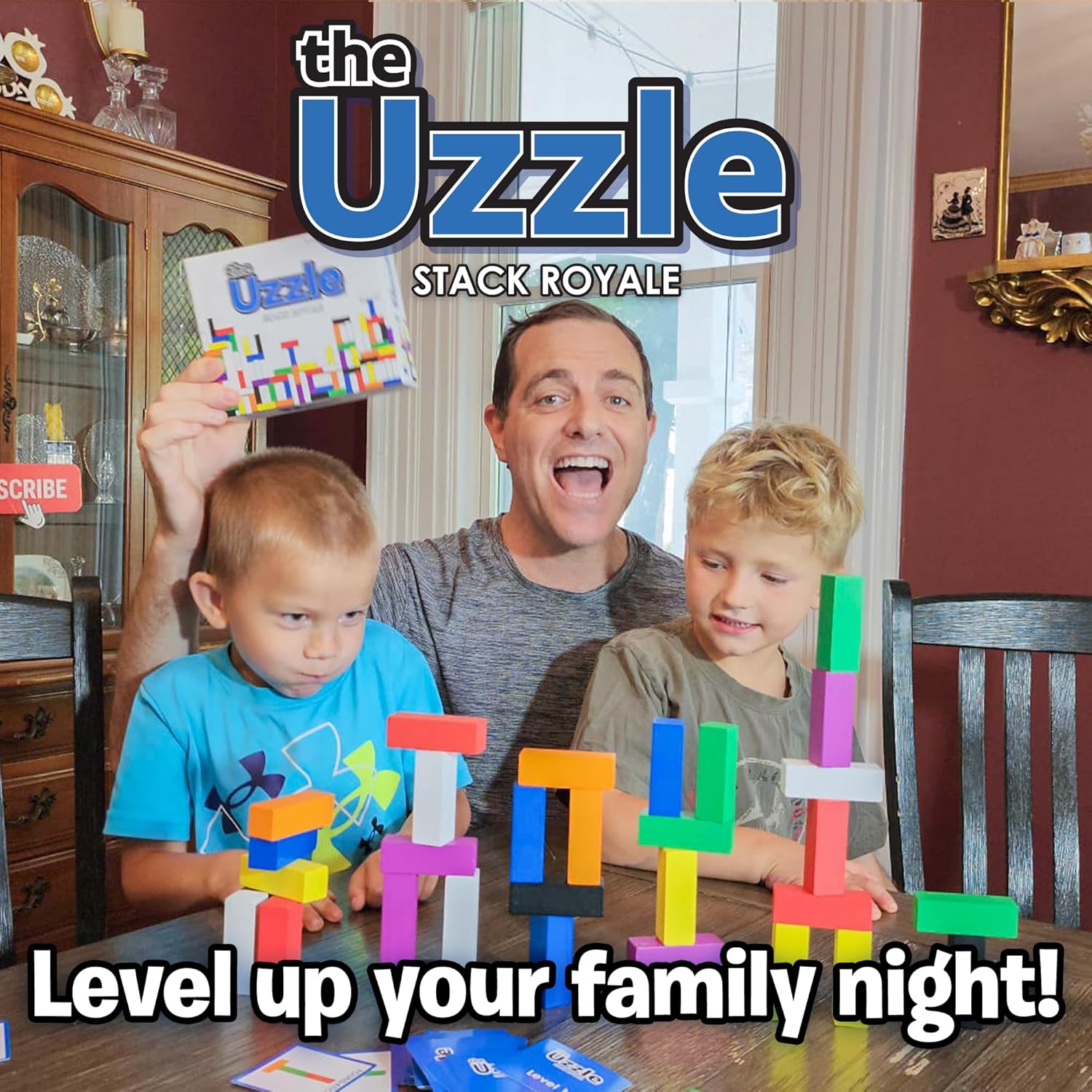 Thumbnail 4 de Uzzle Stack Royale Board Game 32 Blocks