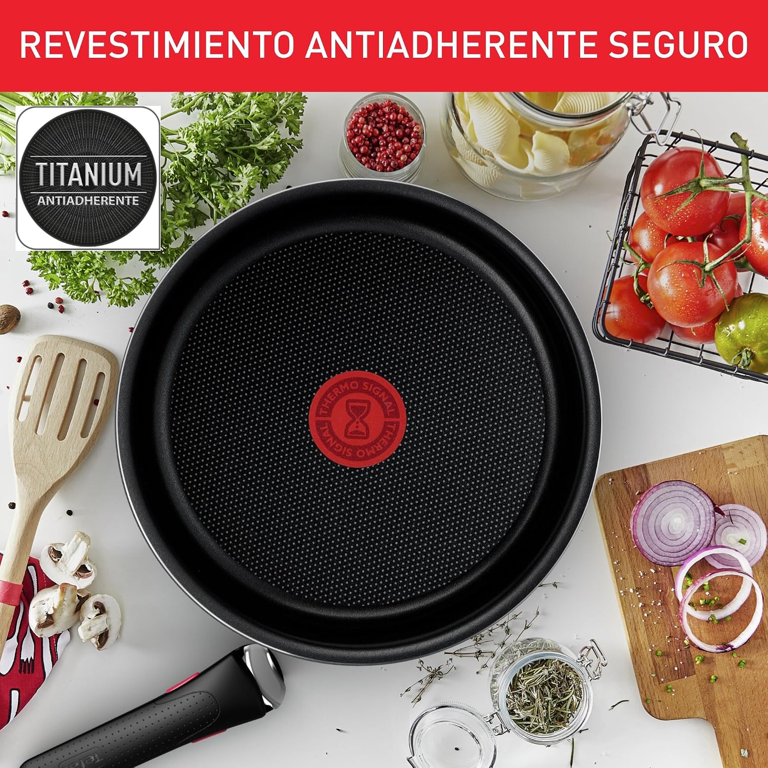 Detalle 2 de Tefal Ingenio Easy On: Juego de Sartenes, Cazos, Guisera y Wok
