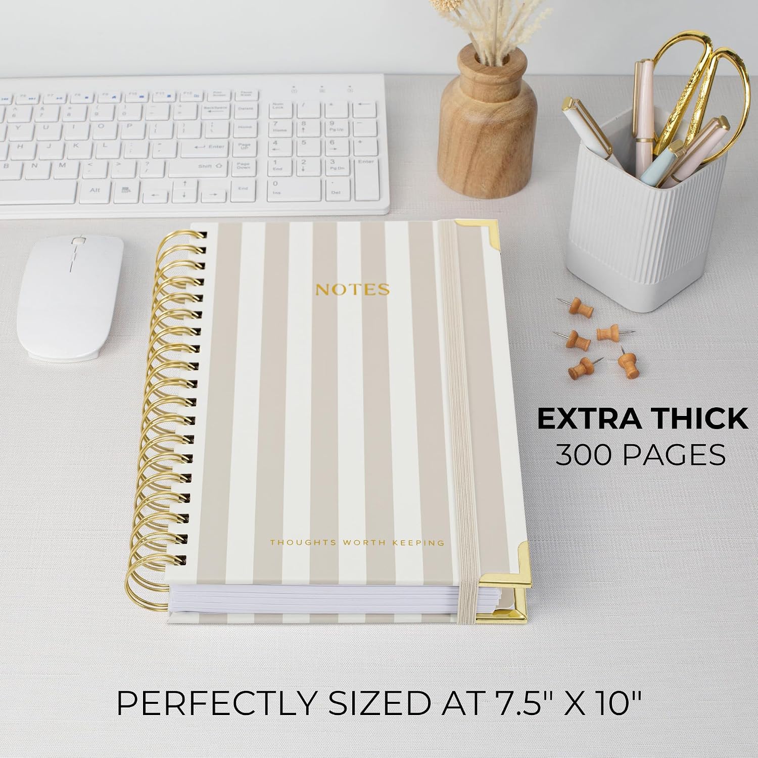 Detalle 2 de ZICOTO B5 Spiral Notebook with 300 Pages, Repositionable Dividers and Hardcover