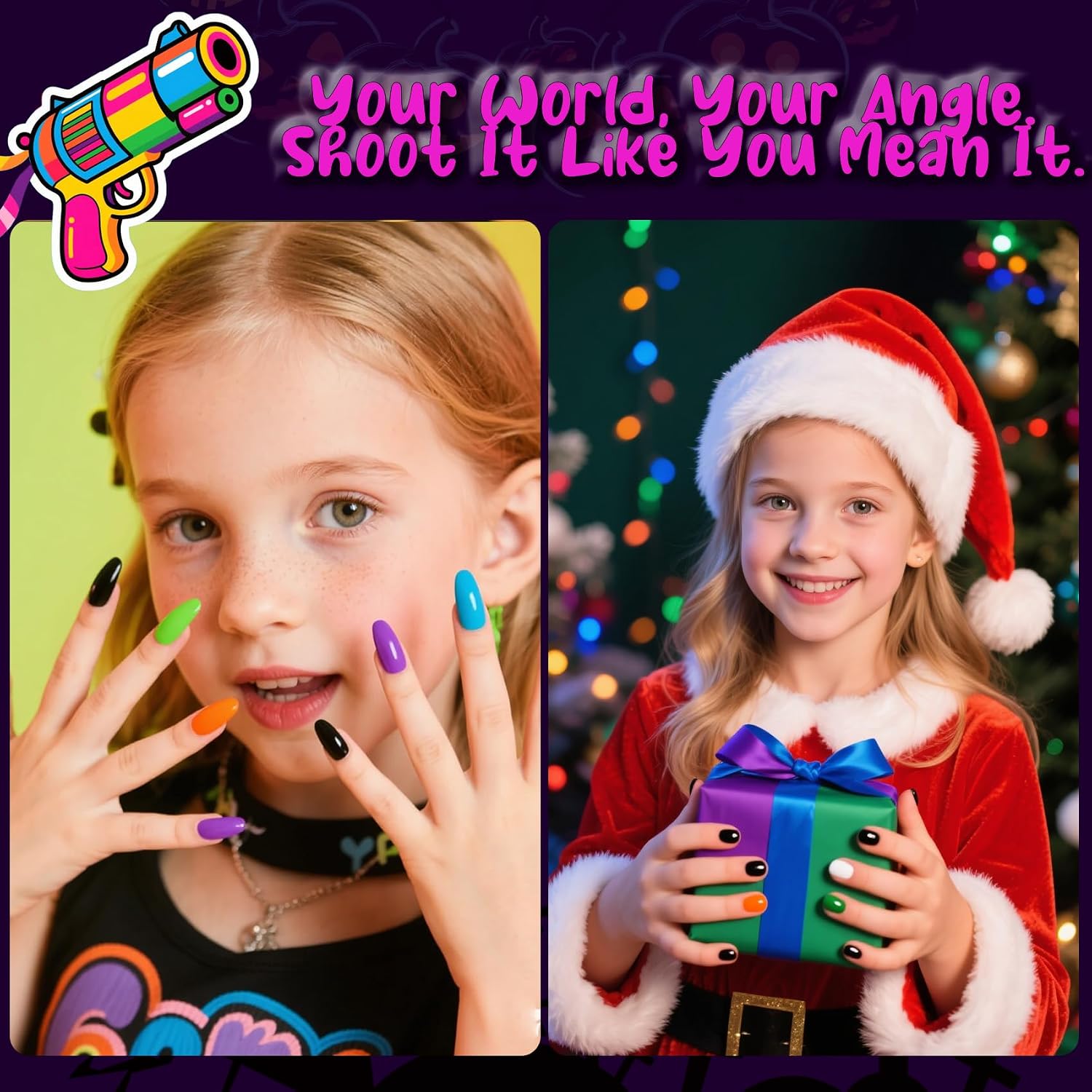 Thumbnail 4 de Aieenjor COOL GRIL Party Kinder-Nagellack Set (6 Farben) ab 2 Jahren – wasserbasiert, abziehbar