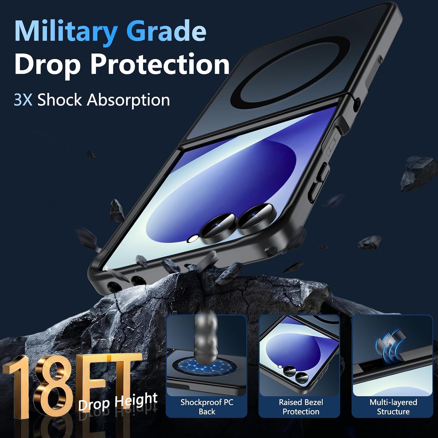 Thumbnail 5 de Hensinple Magnetic Case for Samsung Galaxy Z Flip 8