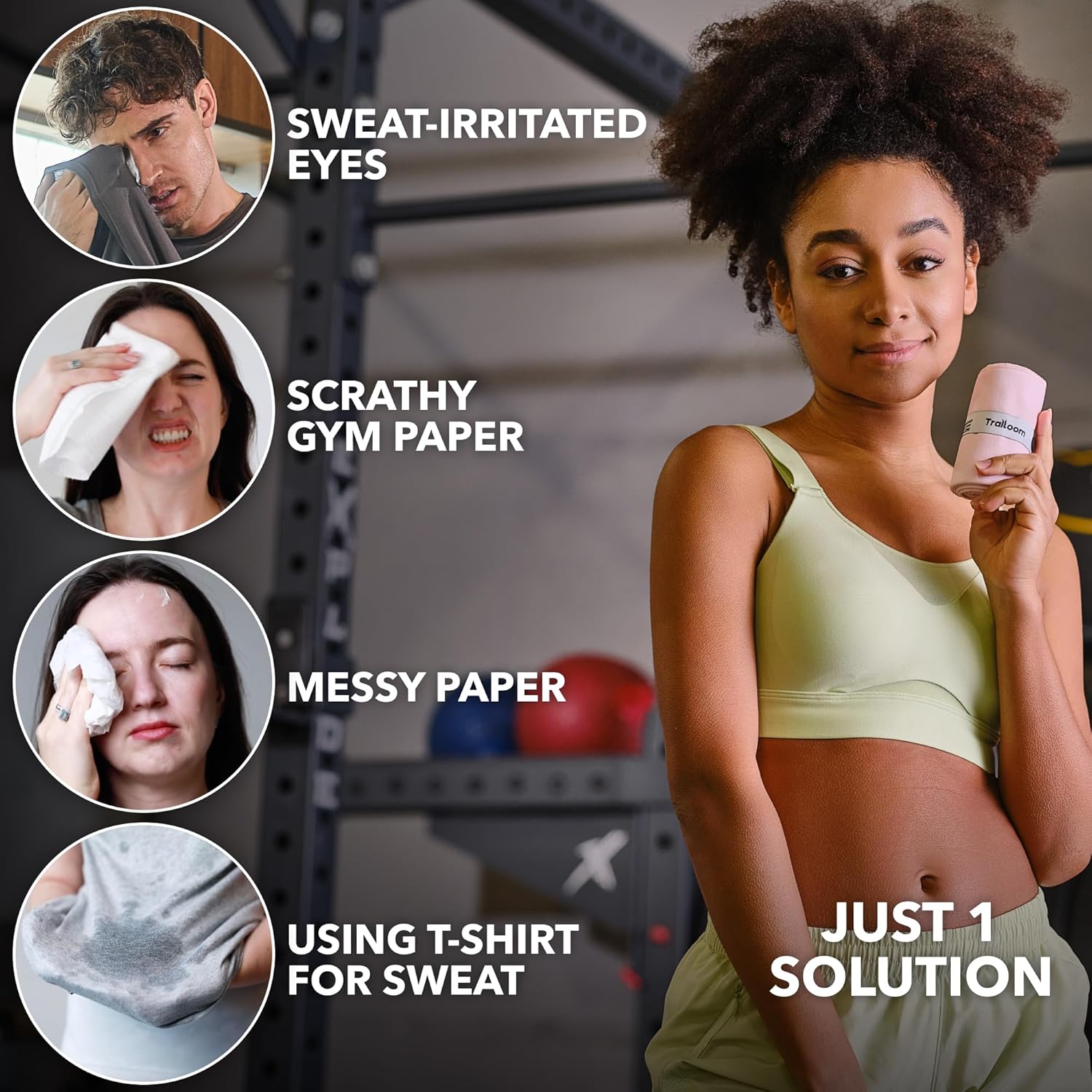 Thumbnail 5 de Trailoom Microfiber Workout Towels – 5-Piece Pastel Set