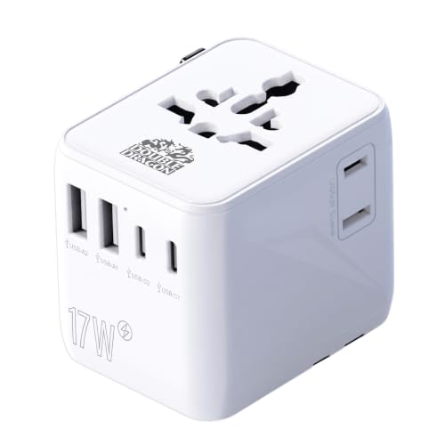 Detalle de Double Dragon Universal Travel Adapter with 190+ Country Plugs and 4 USB/2 AC Ports