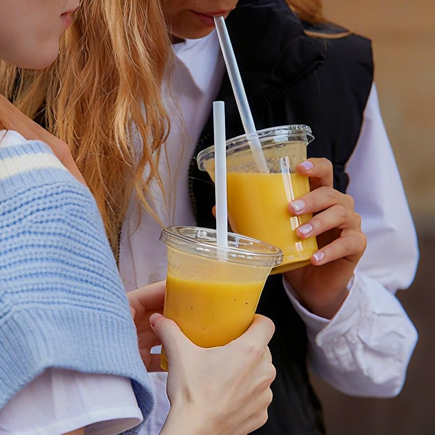 Thumbnail 6 de Cundao 16 oz Clear Cups with Lids and Straws, 25 Sets ⚡