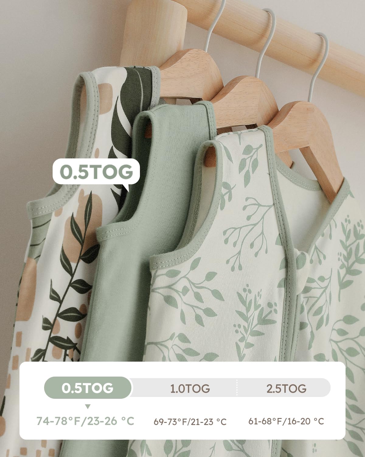 Thumbnail 3 de Yoofoss Baby Sleep Sack 0.5 TOG M 6-12 Months