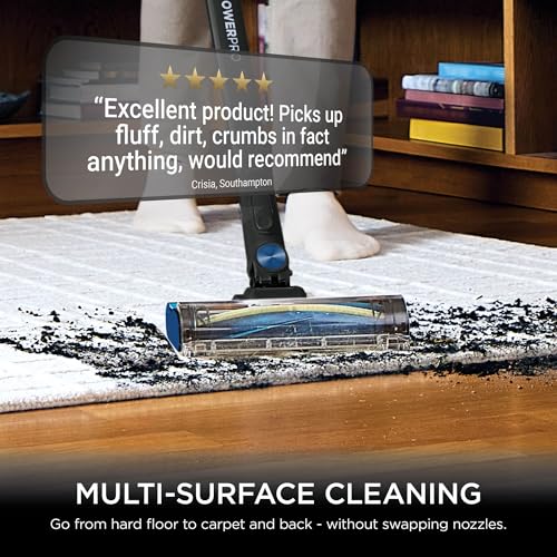Detalle de Shark PowerProPet Cordless Stick Vacuum with Reveal Technology (IZ381UKT) – practical clean for homes with pets