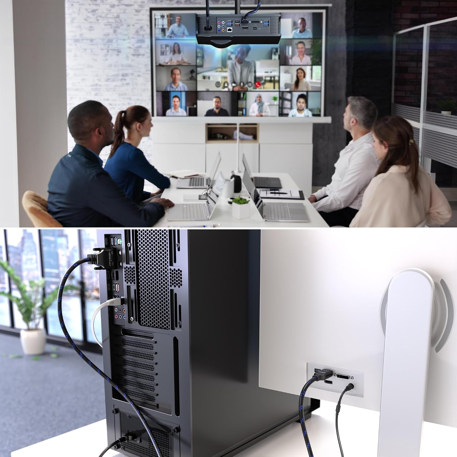 Detalle de KabelDirekt HDMI-DVI Kabel/Adapterkabel – 1,5 m, bi-direktional