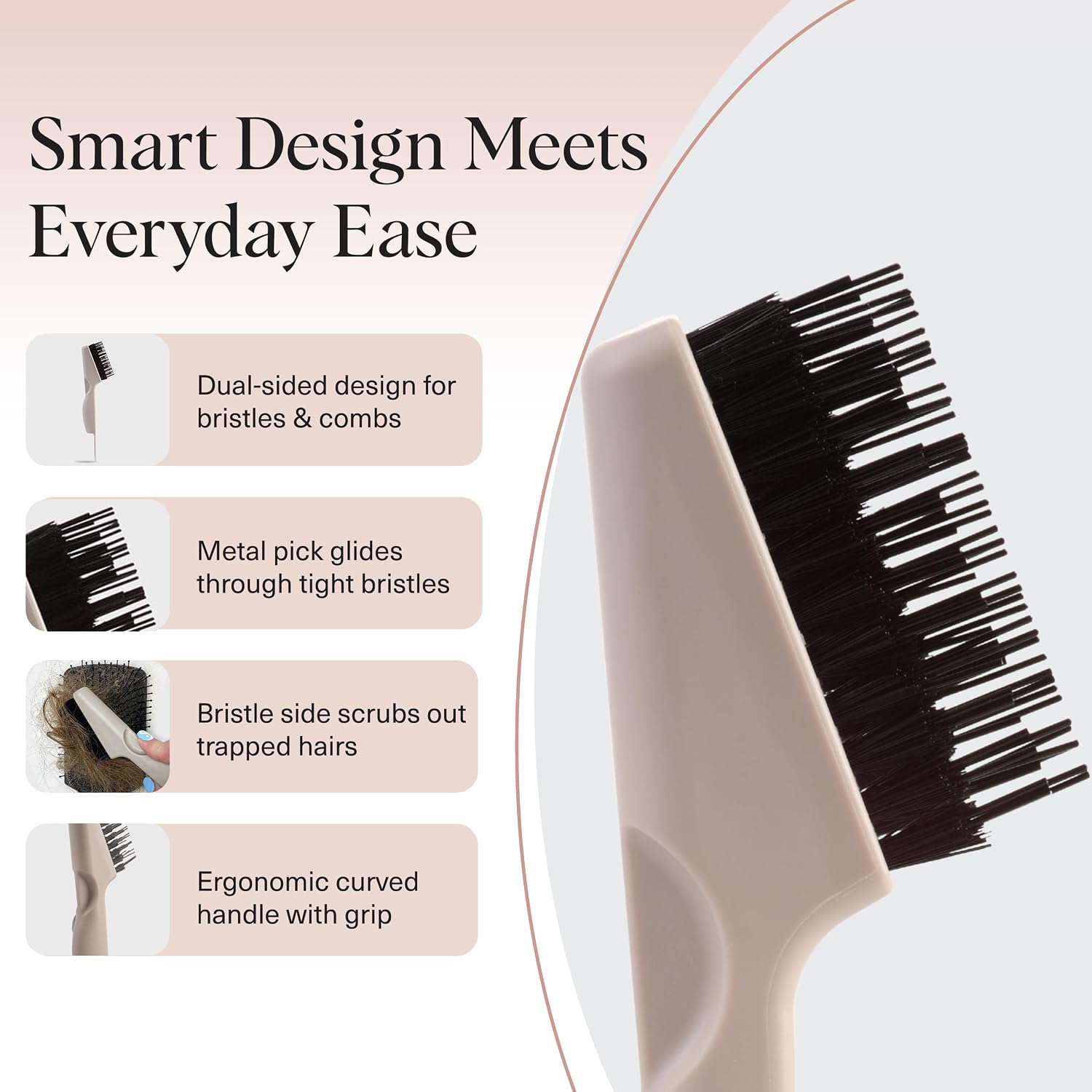 Detalle 2 de Kitsch Hairbrush Cleaner, Double-Sided